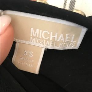 Michael Kors Black and Gold Cocktail Dress